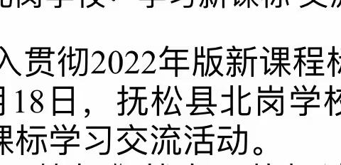 抚松县北岗学校：学习新课标 交流新理念