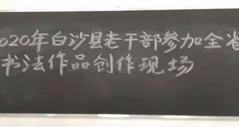 白沙县认真组织老干部老同志参加投稿书画作品活动