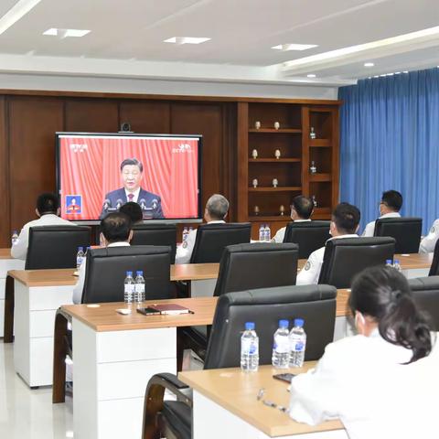 榆树公司干部职工认真收听收看习近平总书记在党的二十大上的报告