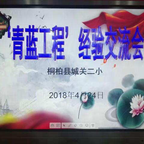 桐柏县城关二小2018年春“青蓝工程”经验交流会