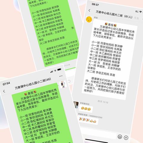 万泉镇中心幼儿园“优秀家长”评选活动