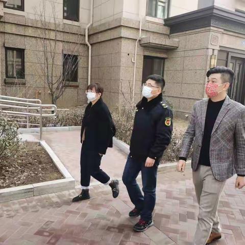 戴河镇综合执法队到金龙和玺小区指导检查
