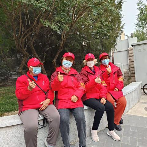 二十大红莲南里社区志愿者值守