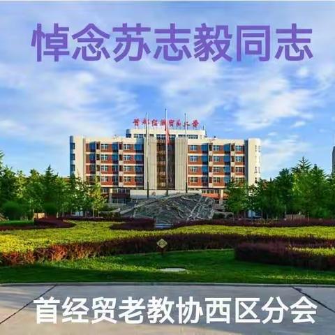 悼念好友苏志毅老师