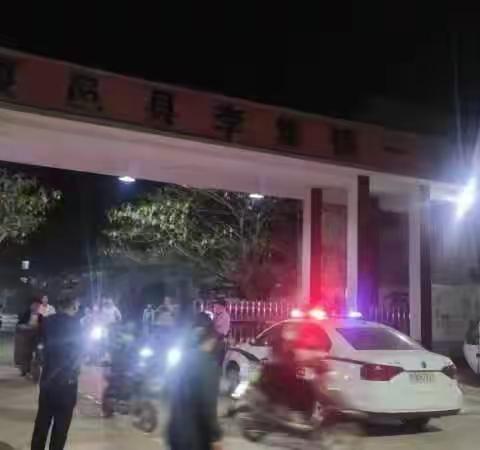 携手警校共建 守护平安校园---李集镇一中开展“警校”联动护学行动