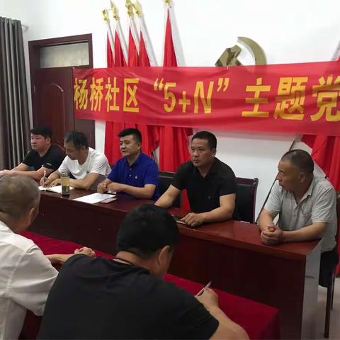 杨桥社区6月份党员大会活动总结！