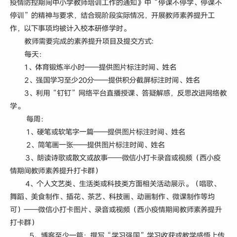 【教师培训】西胡垌小学教师素养再提升