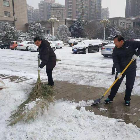 扫雪除冰 温暖前行 情满央行