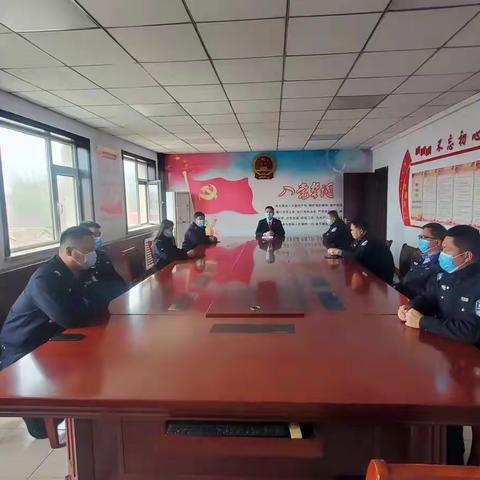 肥乡法院司法警察大队召开规范辅警佩戴警用标识专题会议