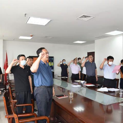 区领导苏彦忠、焦猛刚参加人大机关党支部6月份主题党日活动