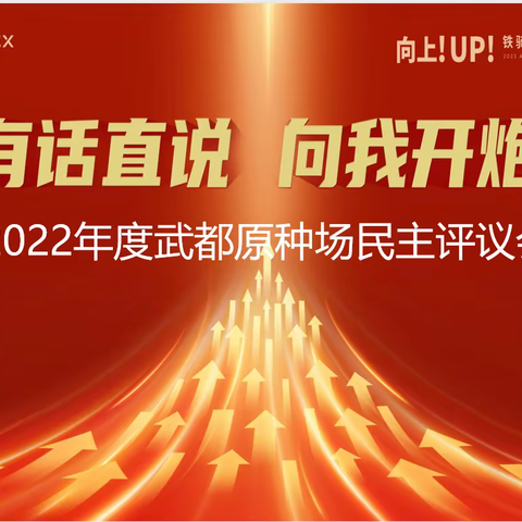 【T-文化】猪业事业部-绵阳区域武都原种场2022年民主评议会