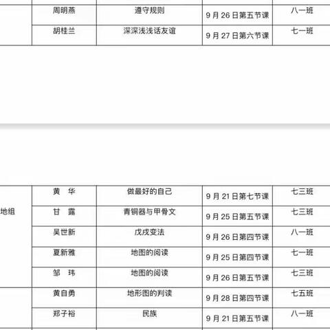 教研促发展 课堂展风采—记经开实验中学政史地教研活动