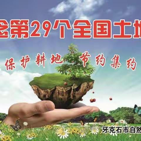 牙克石市自然资源局开展“6.25”全国土地日宣传活动