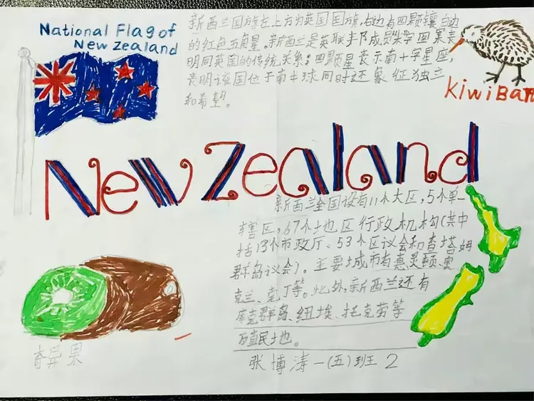 世界环游记之新西兰🇳🇿英语小报
大同二小一