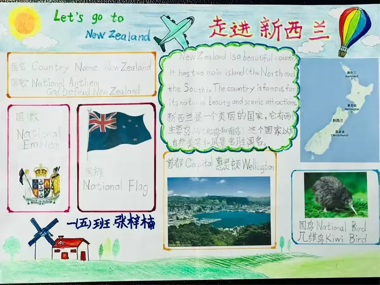 世界环游记之新西兰🇳🇿英语小报
大同二小一