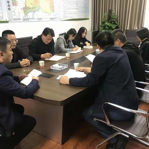 区政府督查室、区统计局、区发改委一行来我局督导检查经济指标完成情况