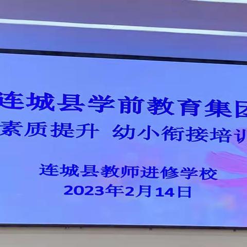 幼小衔接培训活动——学前教育集团教师素质提升