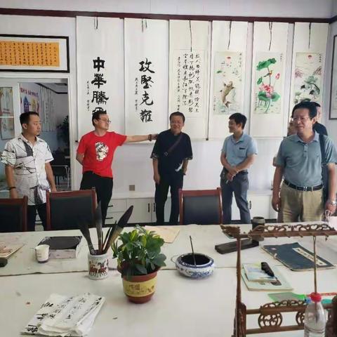 文化惠民书画下乡走进桑梓店街道怀庄村