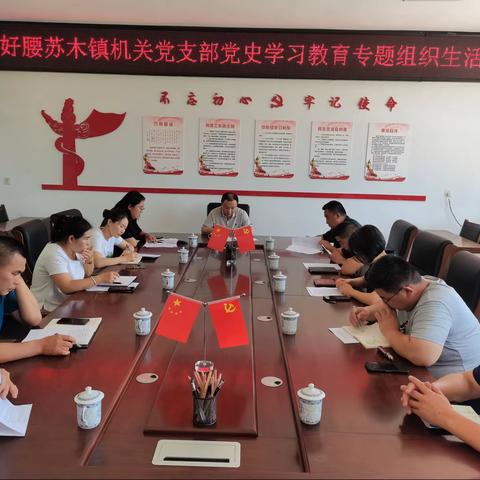 好腰苏木镇召开党史学习教育专题组织生活会