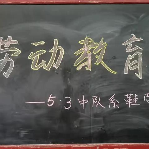 劳动教育主题活动～系鞋带
