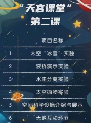 “天宫课堂”第二课来啦！第六小学二（5）中队