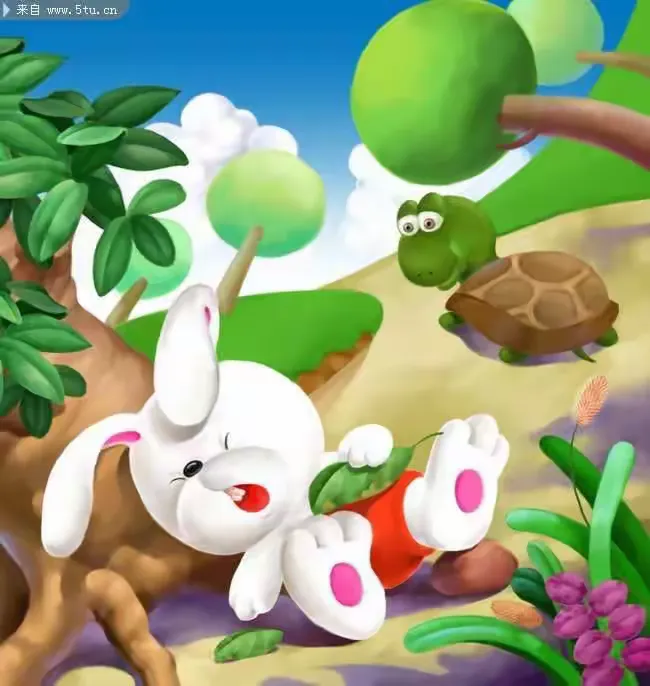 大二班连环画《新龟兔赛跑》