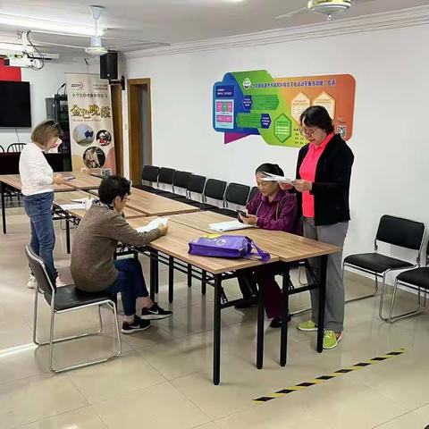秀水居民区四季四文化小品排练