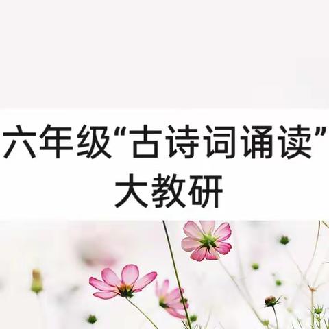 乘“双减”之风，道“悠悠古诗情”——六年级语文大教研活动