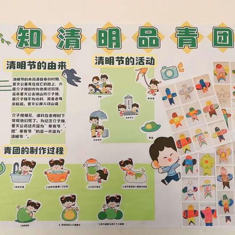 成家庄镇中心幼儿园“知清明，解清明”活动！