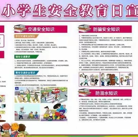 普及安全知识，提高避险能力----灵山镇王家村小学安全教育日活动