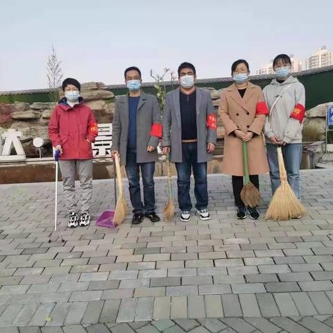 红袖章再行动，携手共创文明城          ——渭南市三贤中学红袖章志愿清扫包联路段活动纪实