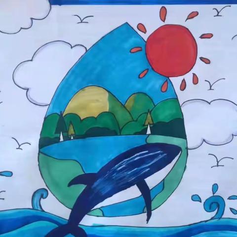 世界水日 💧珍惜水 💧珍视水，铁西小学 五年四班