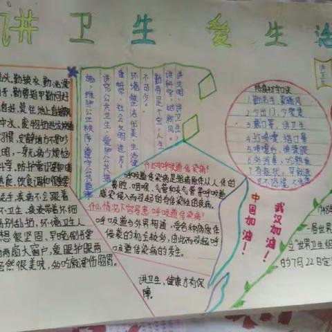 邦歪小学“防疫有我，爱卫同行”