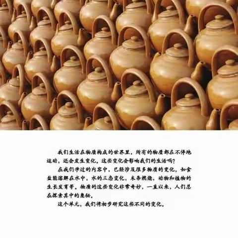 六年级科学下学期 2.1 我们身边的物质