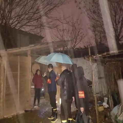 泉塘街道长桥社区党员抗击冰雪队：夜晚风雪中的守护者