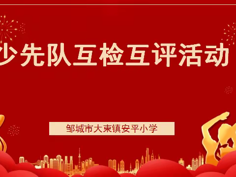 邹城市大束镇安平小学开展少先队礼仪互检互评活动