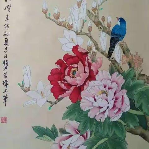 花间颜色重，淡妆美如斯一一龚老师工筆画作品集錦