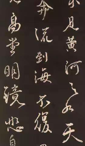 颜体行書集字《将进酒》