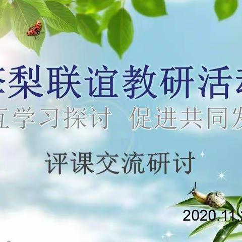 教研之花， 凌冬绽放—擎梨联谊教研活动