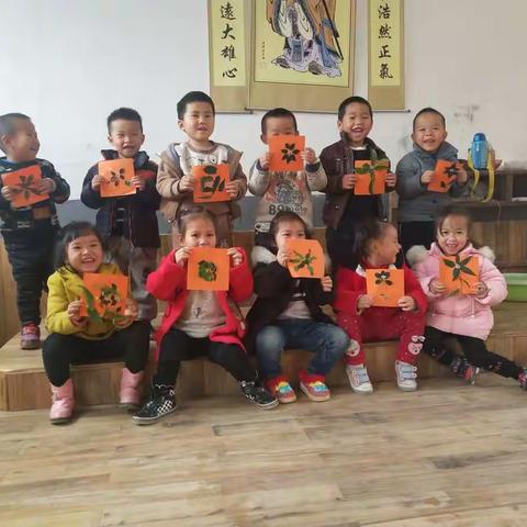 我们的树叶拼图课！！！