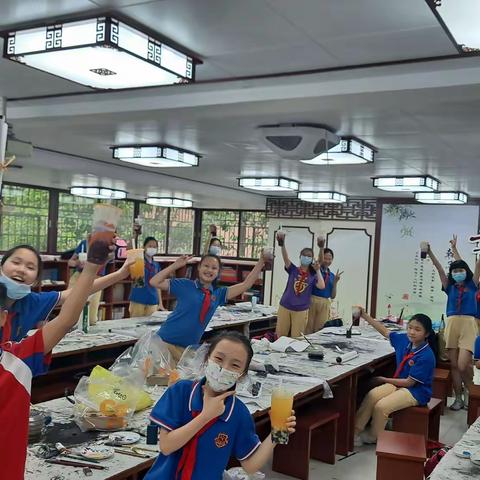 小北路小学国画课----六一献礼