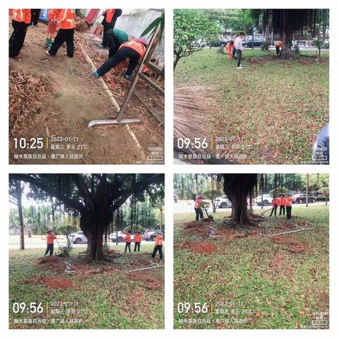 【隆广镇美岚】1月11日美岚环卫工作日报