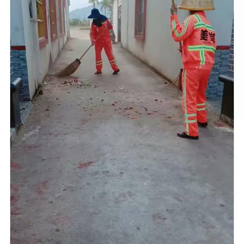 【隆广镇美岚】1月22日美岚环卫工作日报