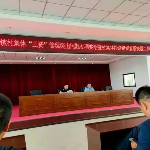 伦河镇召开村集体“三资”管理突出问题专项整治暨村集体经济组织首届换届工作会议