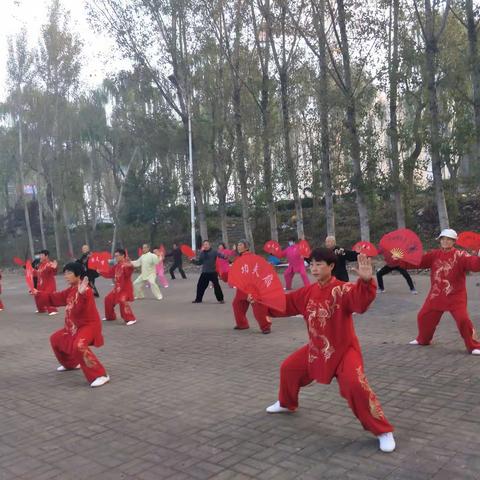 跃进桥云水太极扇复习班结业