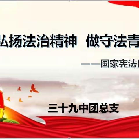 三十九中“国家宪法日”主题活动