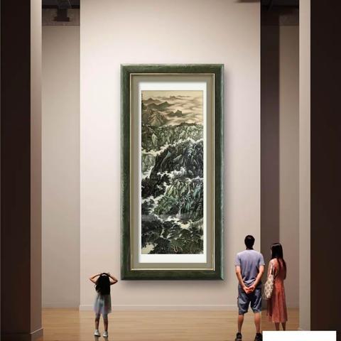 山水画私人定制：承接大中小型宾馆、酒店、客厅、卧室室内山水画创作和装饰15939062683（作品无框自行装裱）