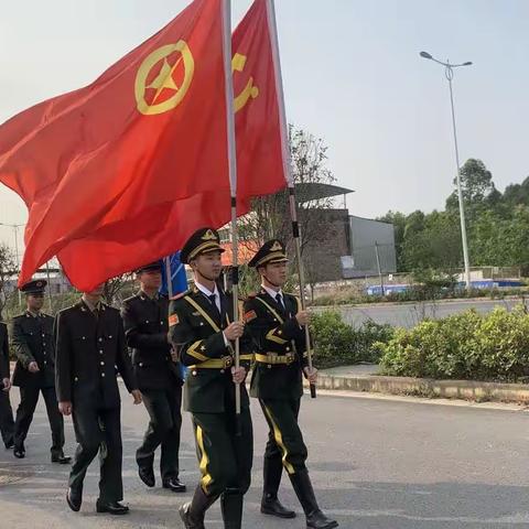 缅怀先烈，思源奋进 ——宾阳县职业技术学校党建带团建“清明祭烈士”主题活动