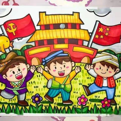 小小祝福心，浓浓爱国情