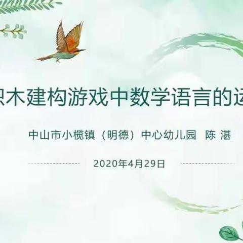 积木建构游戏中数学语言的运用（七）